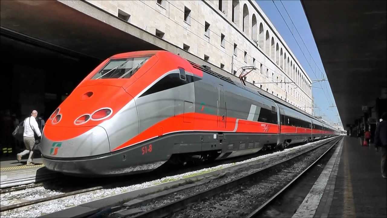 Screenshot/YouTube Challenging the Frecciarossa.